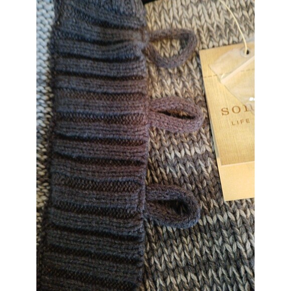 NWT Sonoma Life +style Shawl Cardigan Sweater 3button Light/ Dark Grays Womens M - Picture 12 of 16